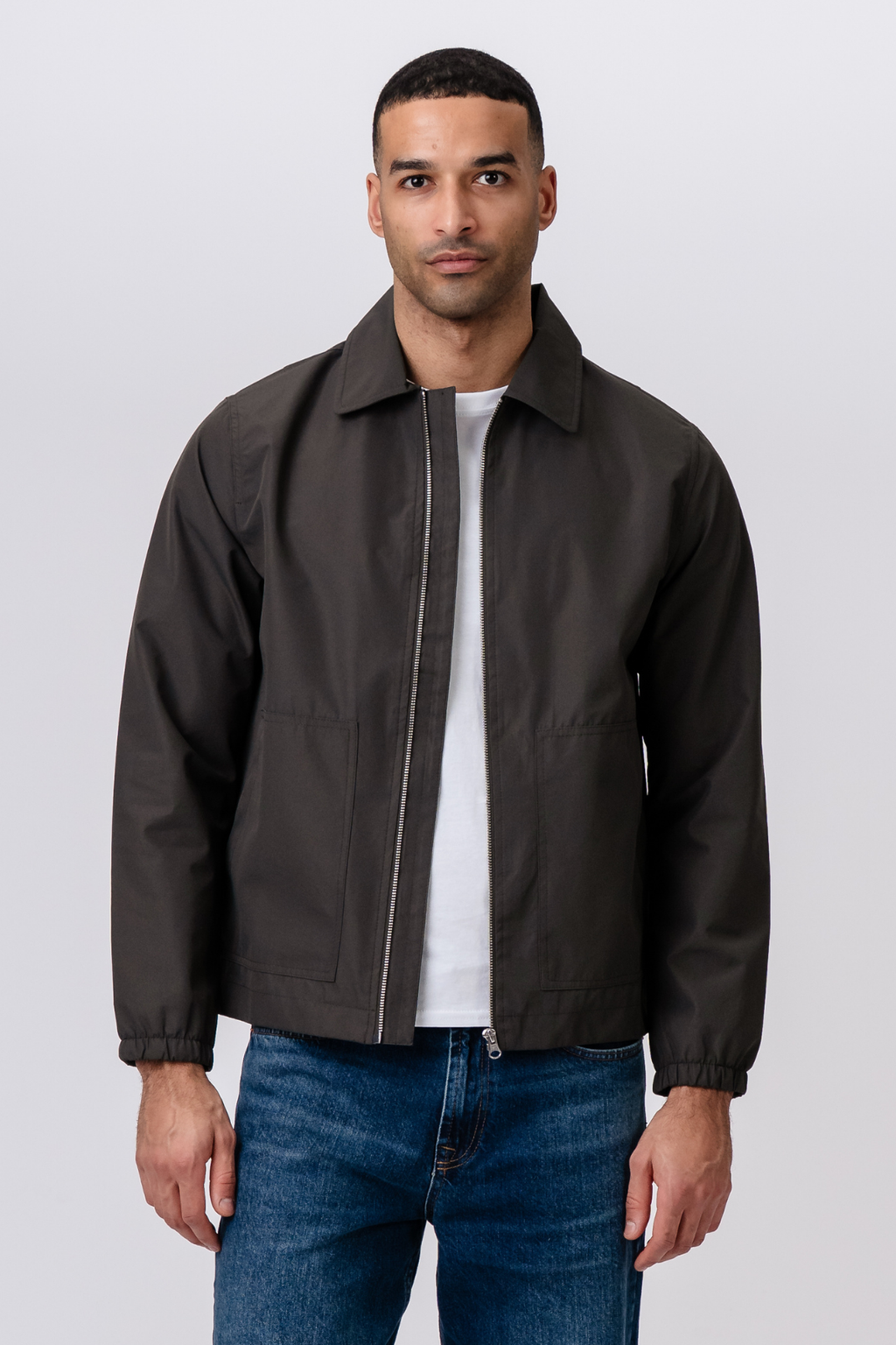 Short Zip Jacket - Dark Green