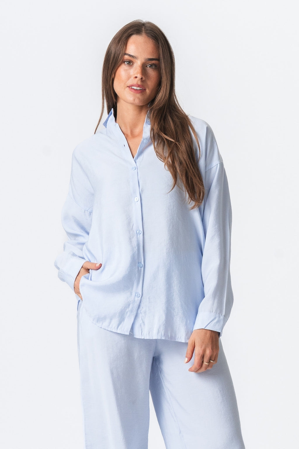 Mia Pants + Chemise MIA (Sky Blue) - Forme de forfait