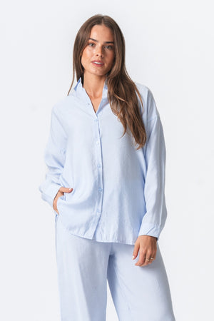 Mia Pants + Chemise MIA (Sky Blue) - Forme de forfait