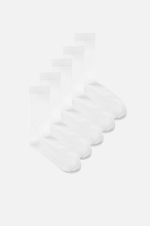 Chaussettes de tennis Heritage 5 pcs. - Blanc