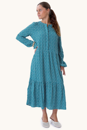 Robe Anna à manches longues - vert turreur