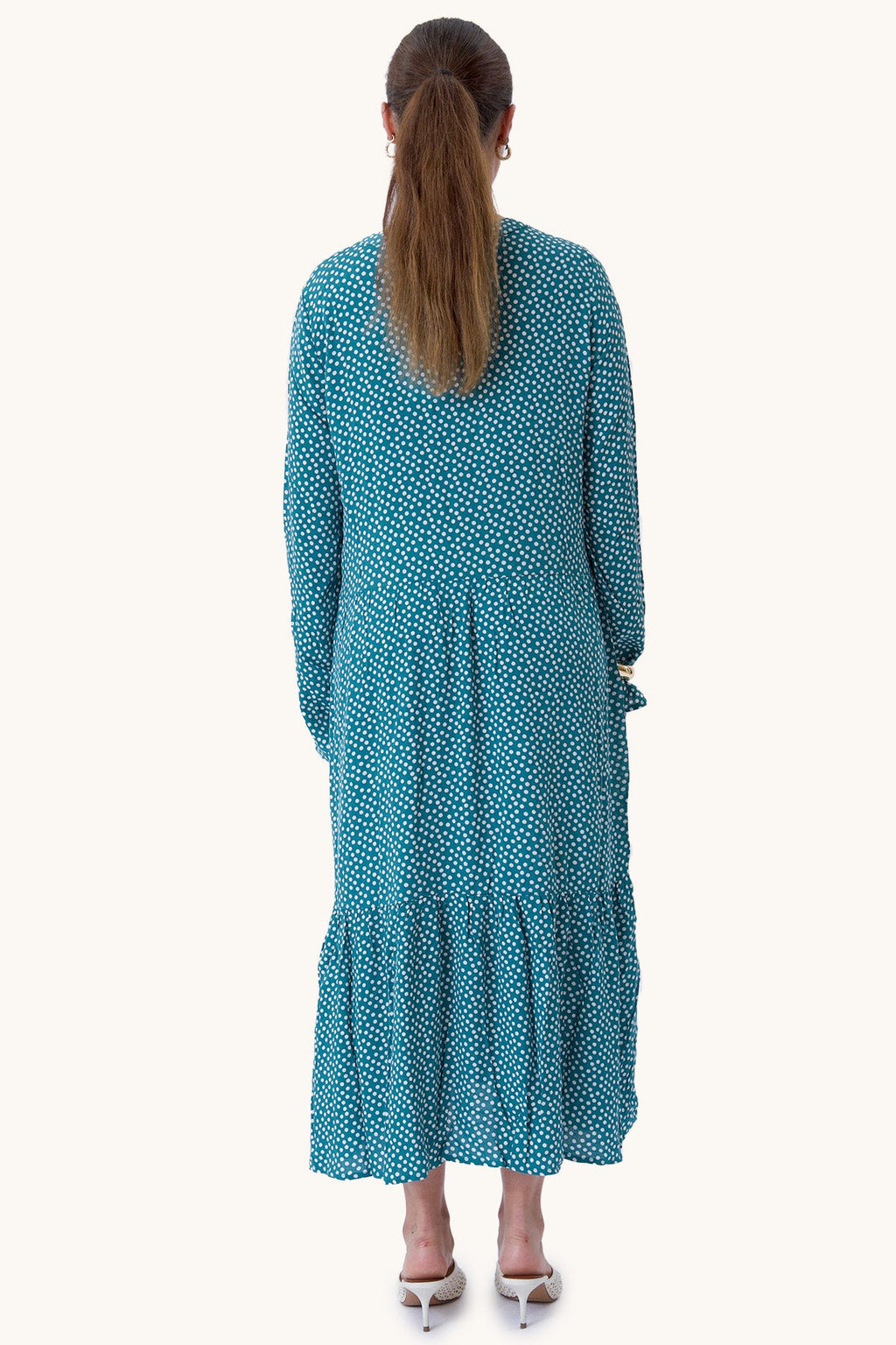 Robe Anna à manches longues - vert turreur