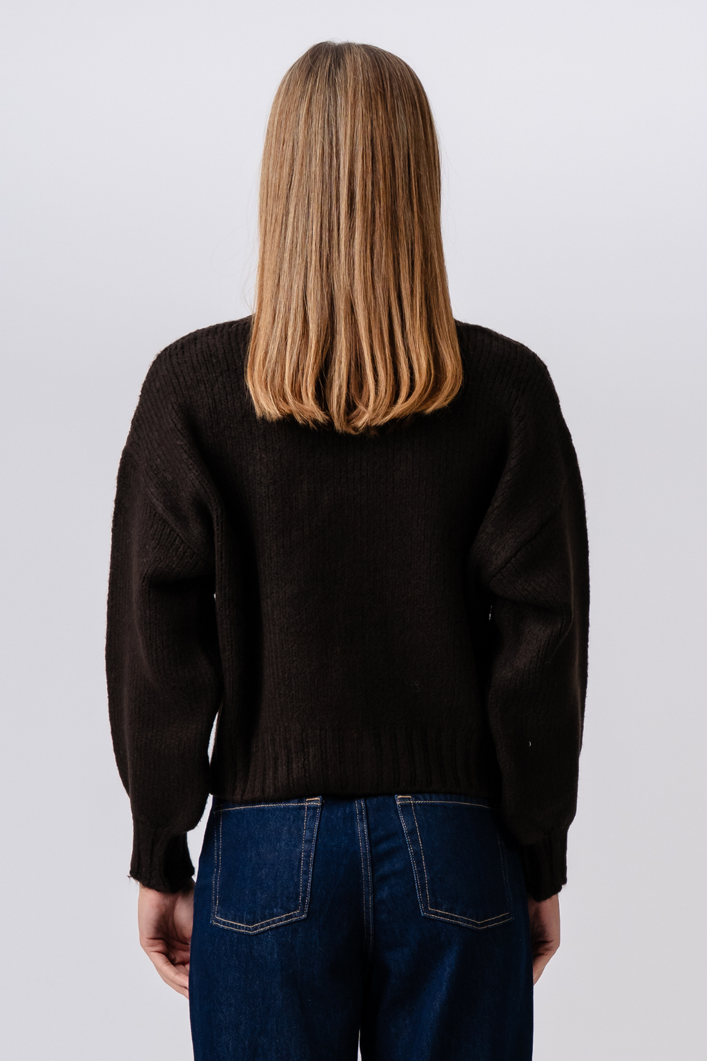 Cardigan col en V - Marron