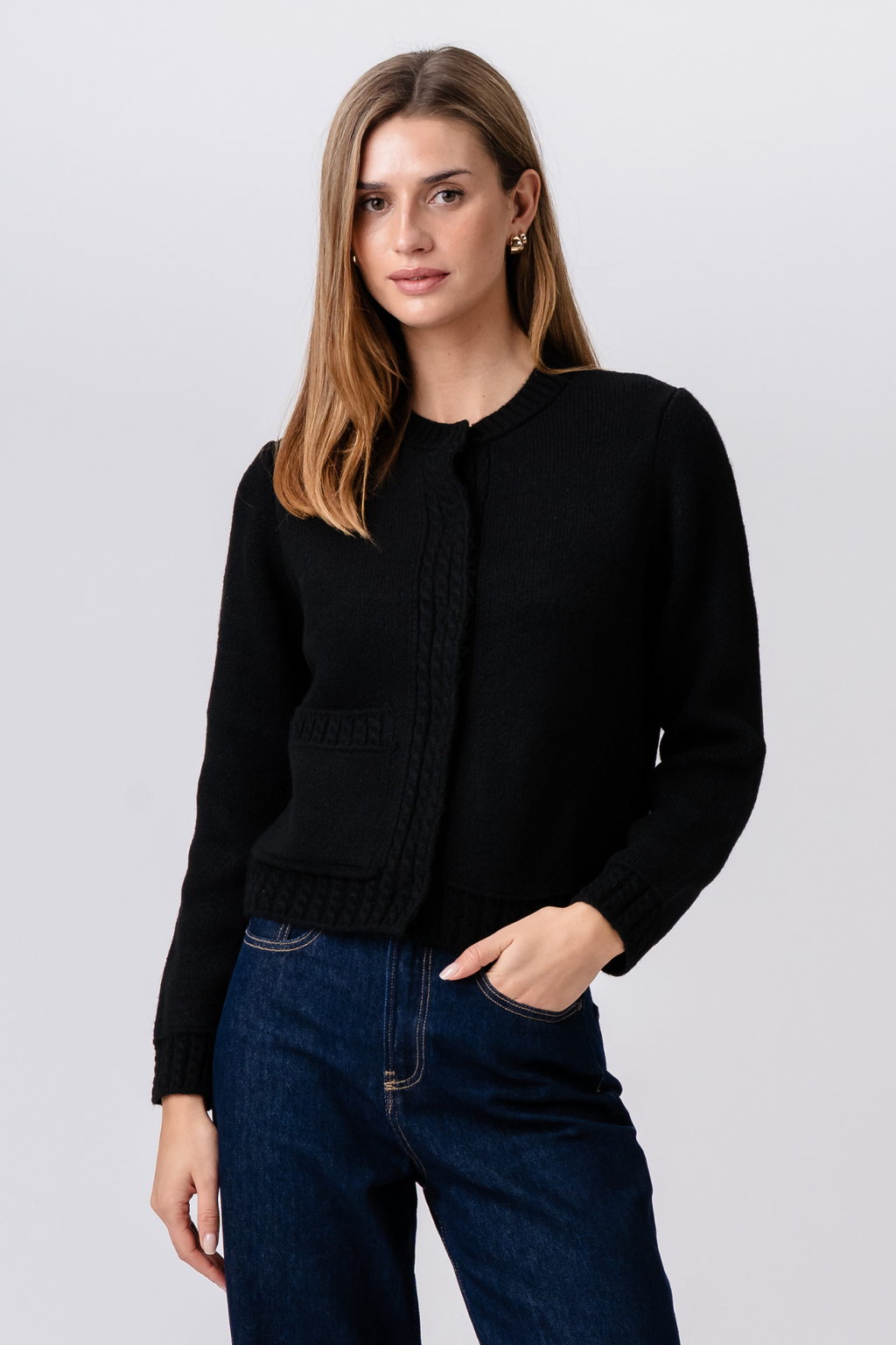 Emilie Knit Cardigan - Black