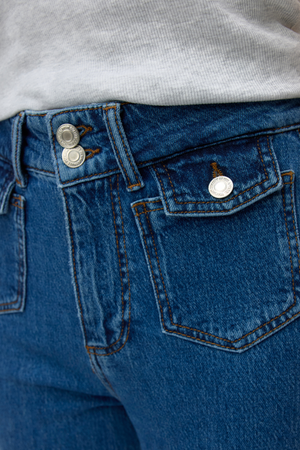 Jeans de poche large Tessa - denim bleu moyen