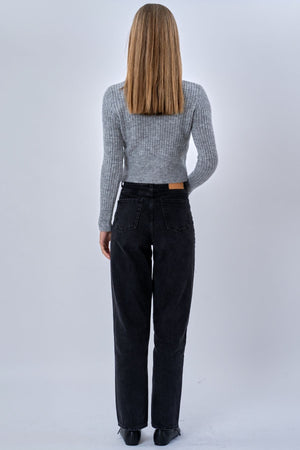 Chemisier Nova Tie en tricot - Gris