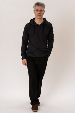 Sweat à capuche clair - gris foncé