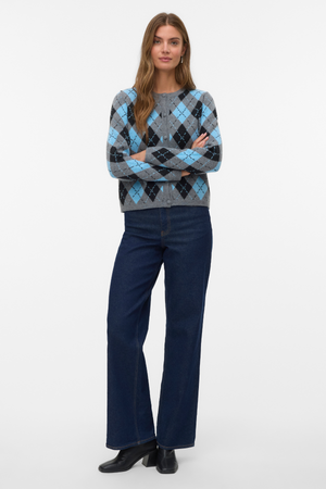 Giorgia O-Leck Cardigan - Melange gris moyen