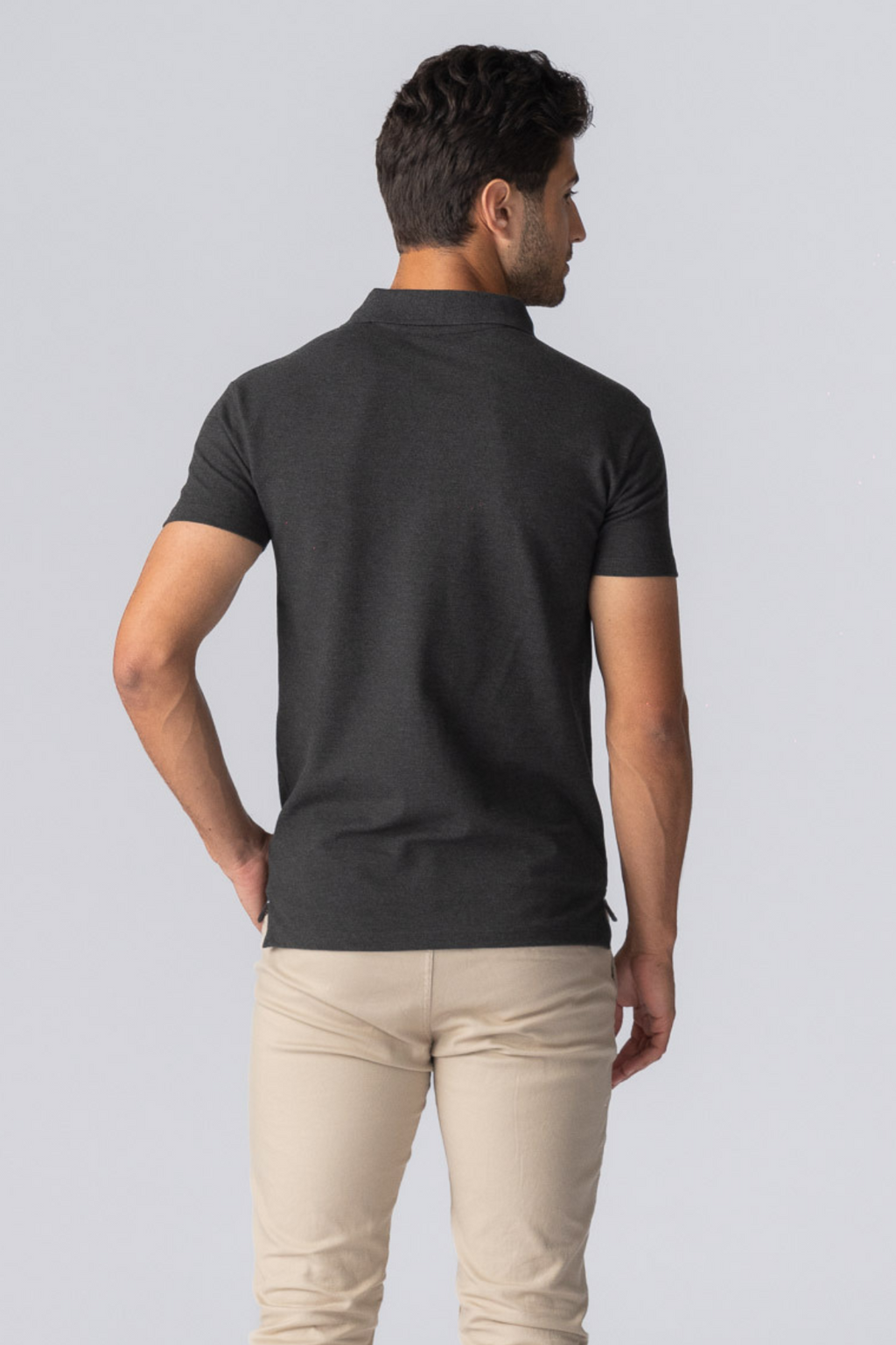 Muscle Polo Shirt - Dark Grey