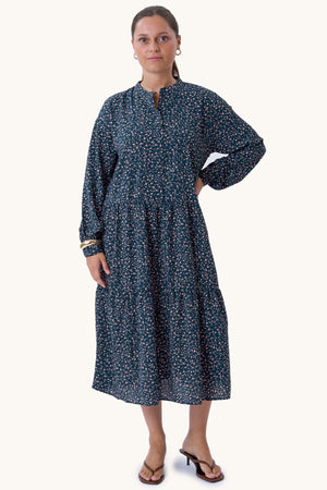 Robe Sara à manches longues - vert