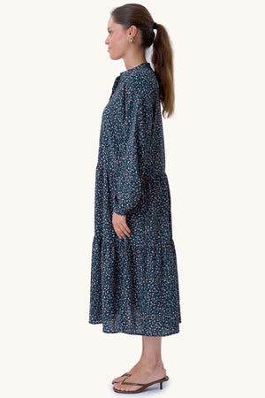 Robe Sara à manches longues - vert