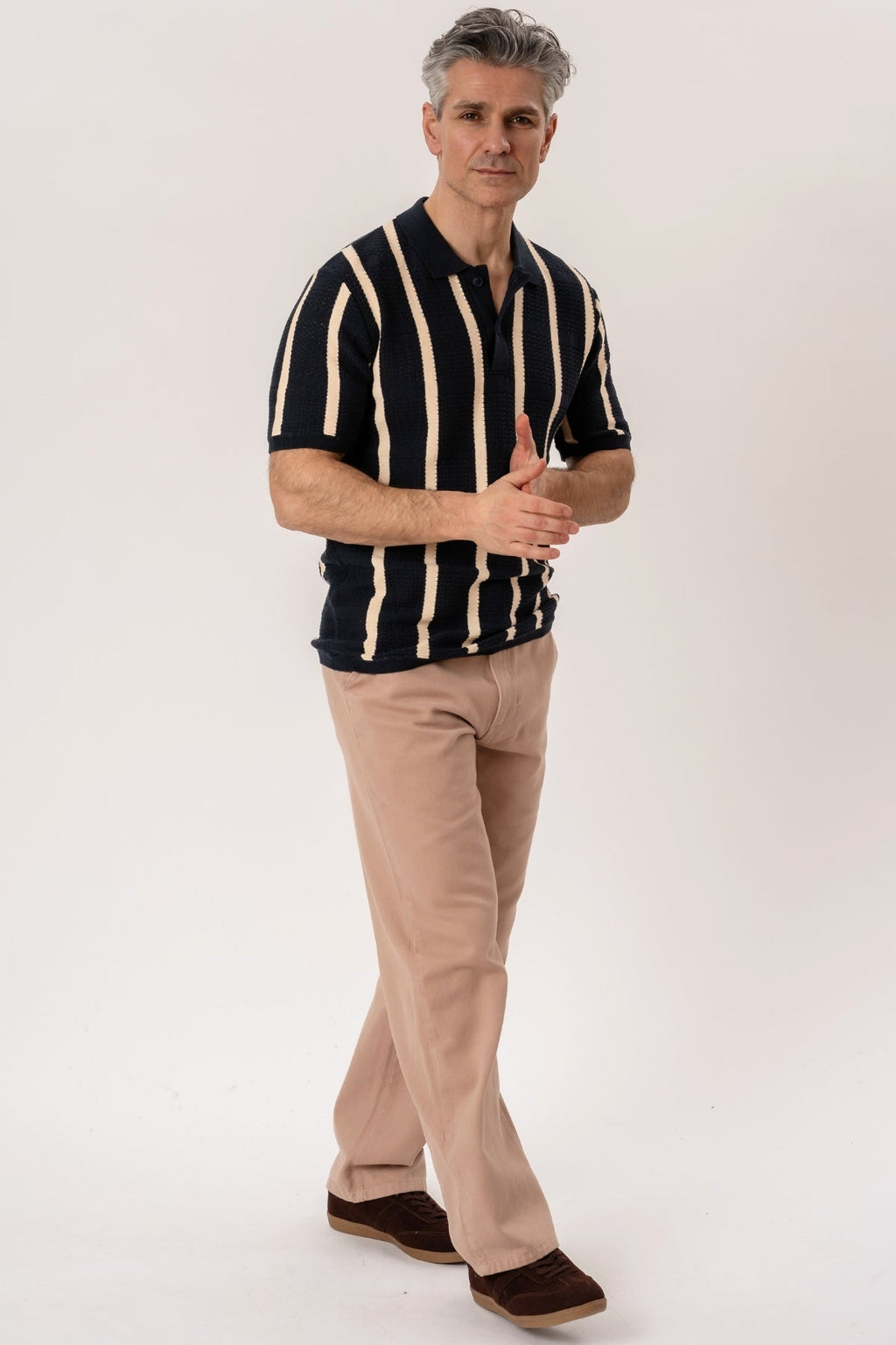 Polo en tricot Darin - Marine