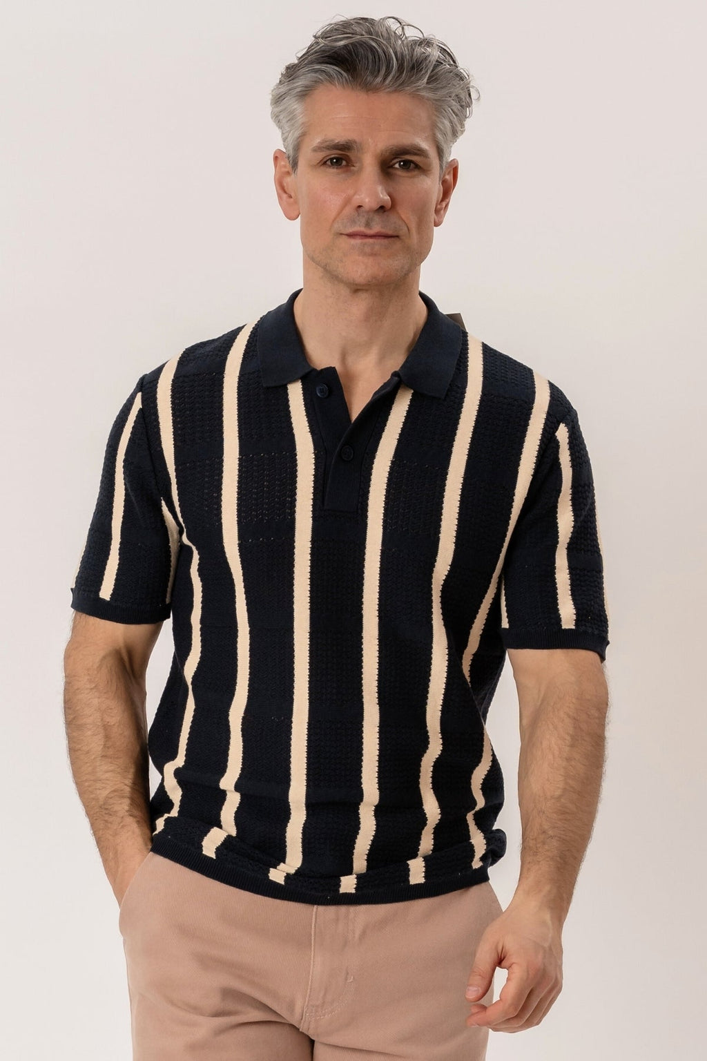 Polo en tricot Darin - Marine