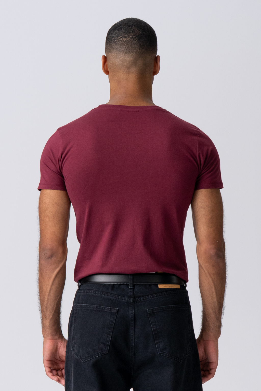 T-shirt musculaire - rouge bordeaux