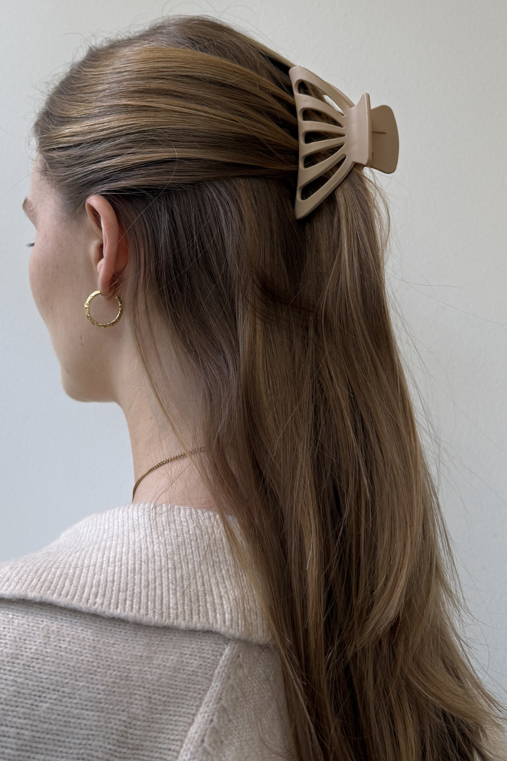 Hollow Claw Clip - Khaki