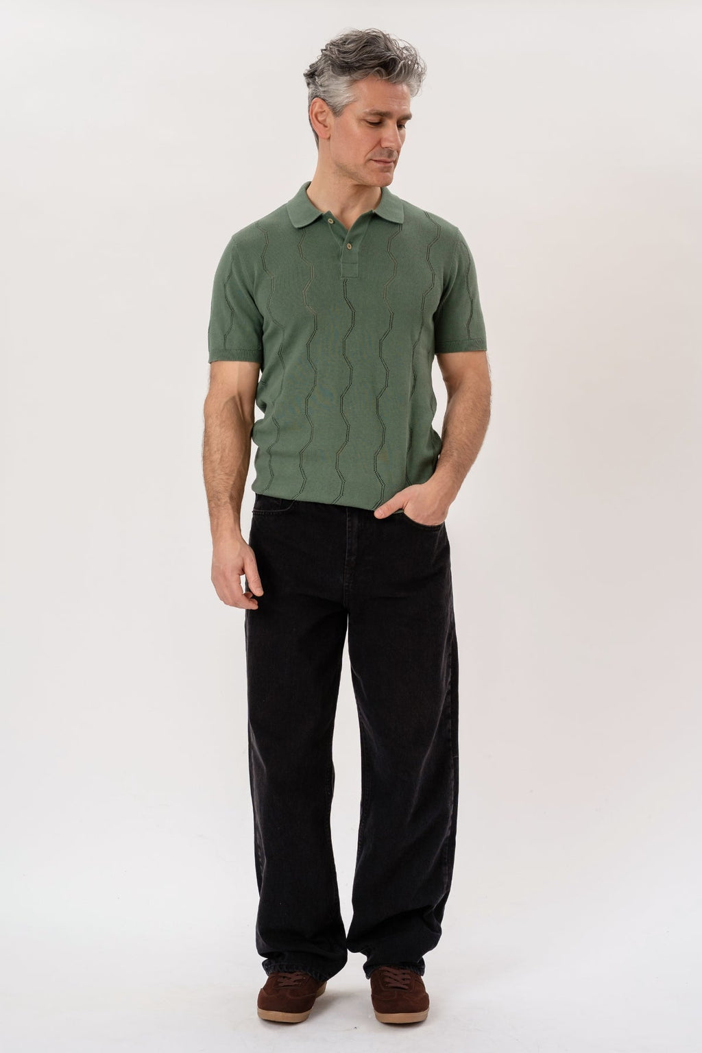 Polo en tricot Duran - Vert