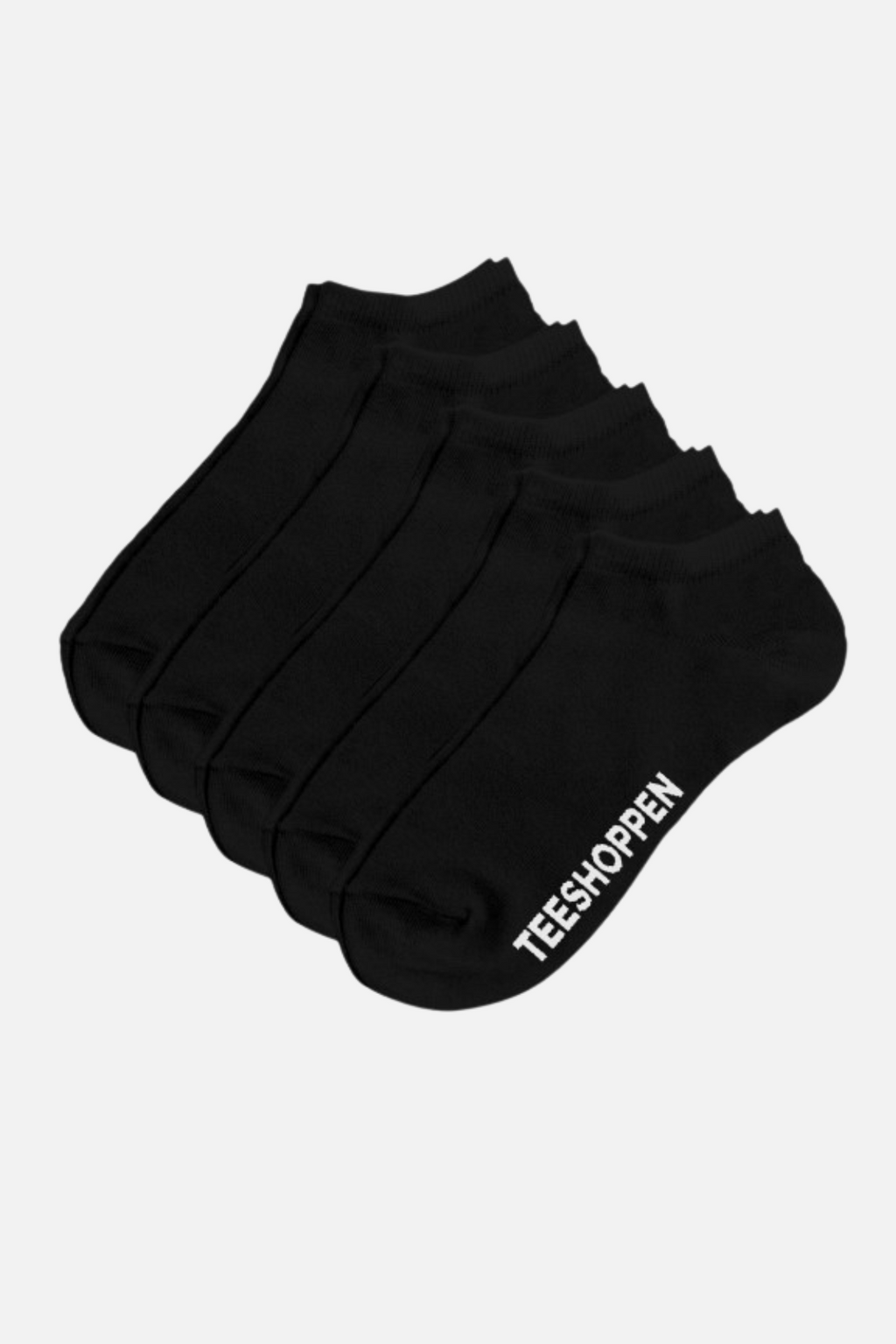 Paquet de 5 chaussettes pour baskets - Noir