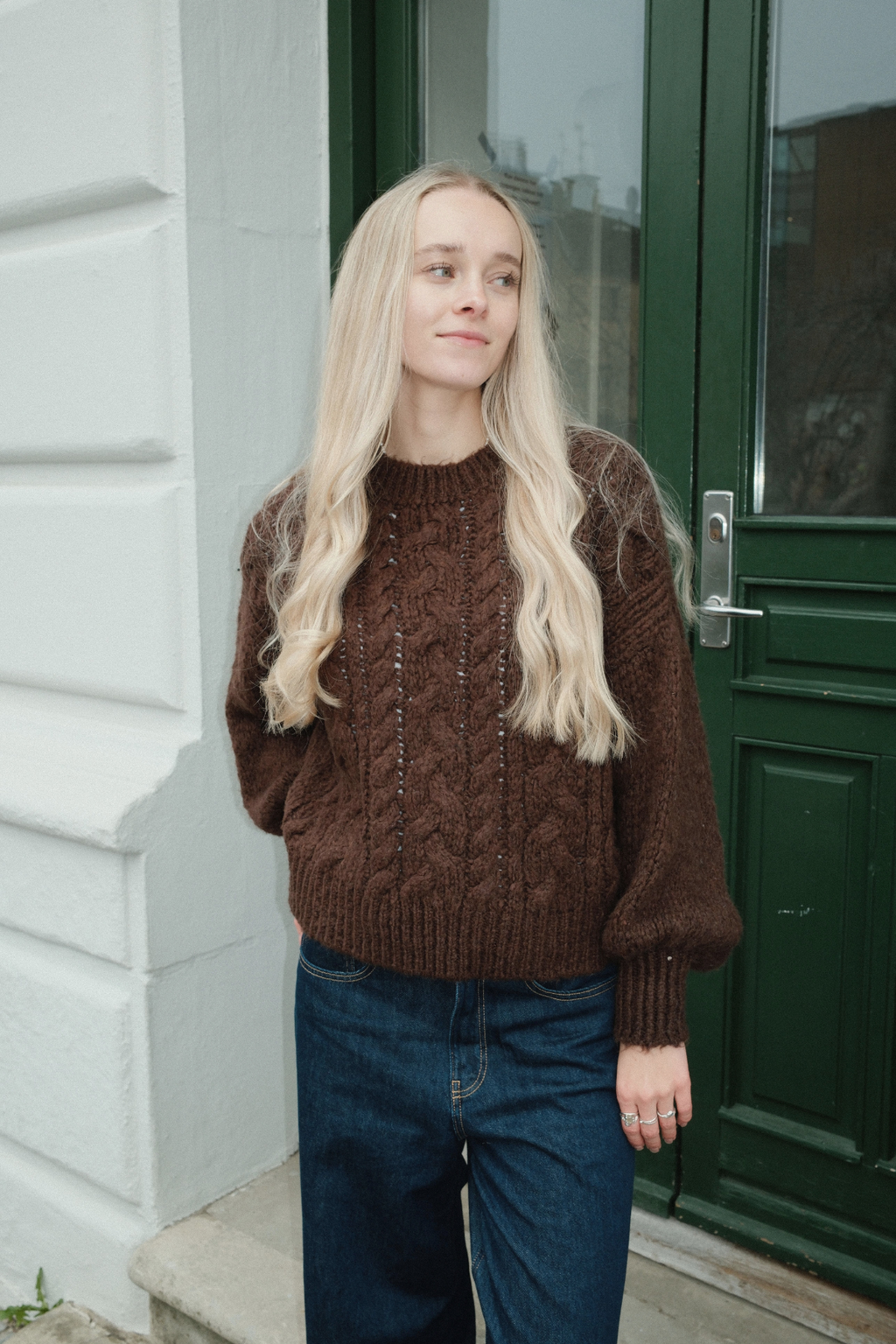 Emma Cable Knit - Chocolat