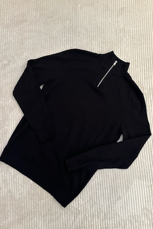 Pullover Half Zip - Noir