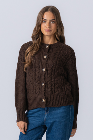 Tricot Botton - Marron