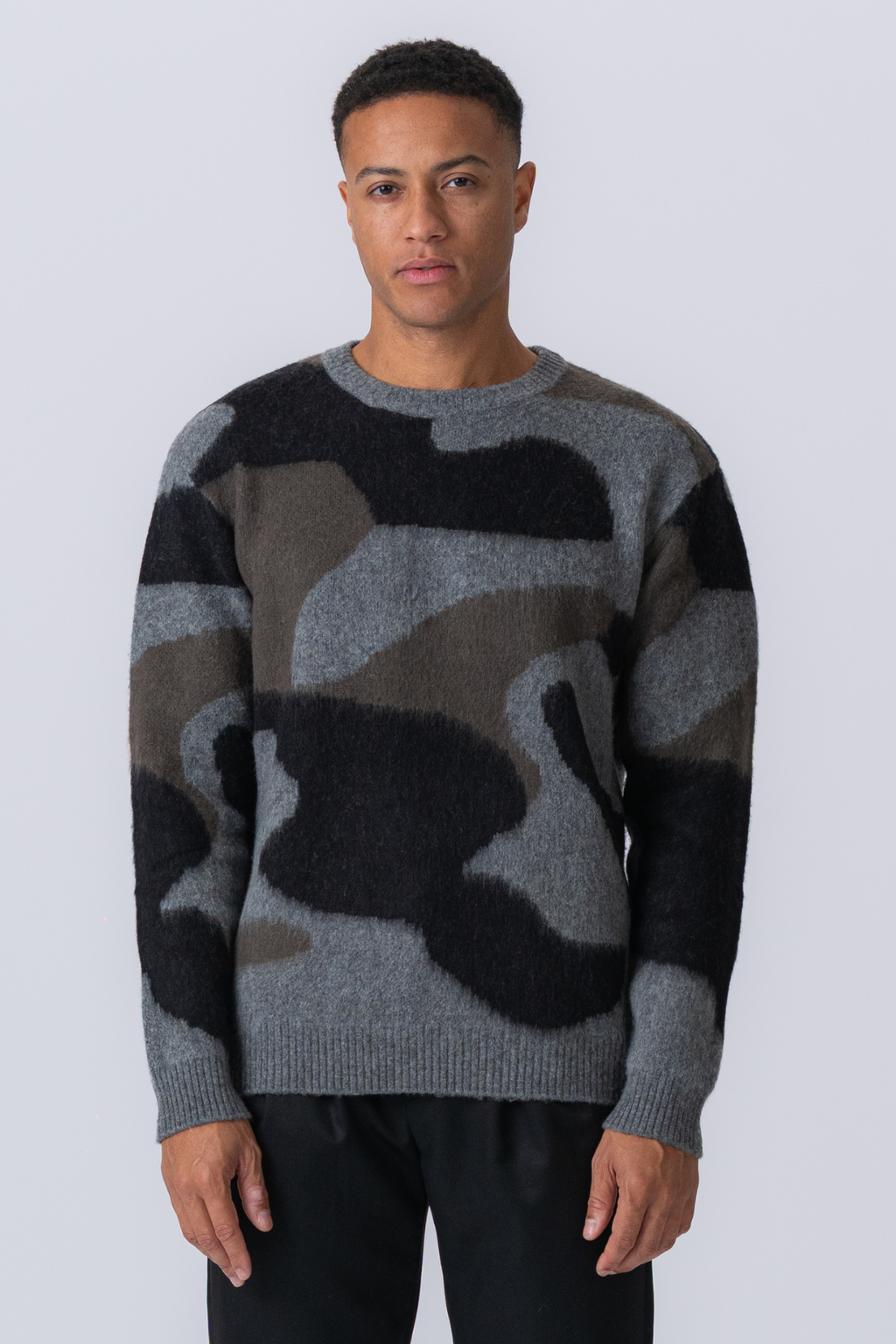 Sebastian Crew Neck Trime - Castlerock Mela