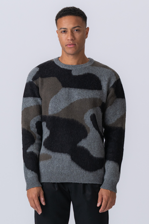 Sebastian Crew Neck Trime - Castlerock Mela
