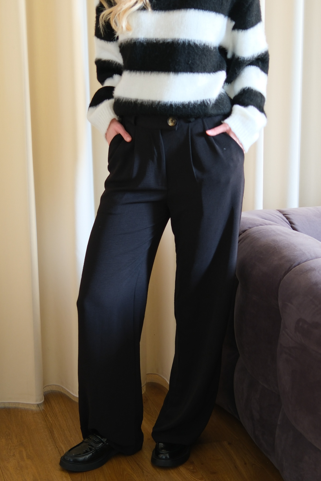 Emma Pants Lâche - noir