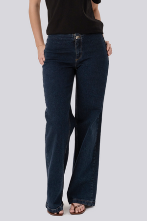Jean large Miley - Bleu foncé