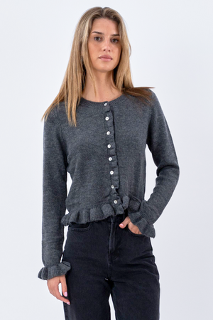 Cardigan Flora - Gris