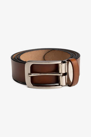Ceinture en cuir Berlin - Marron foncé