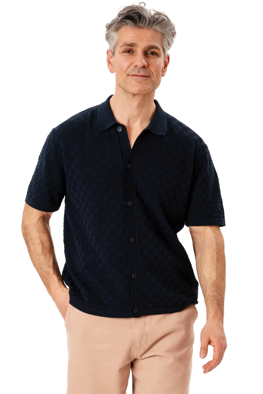 Polo en tricot Darin - Marine