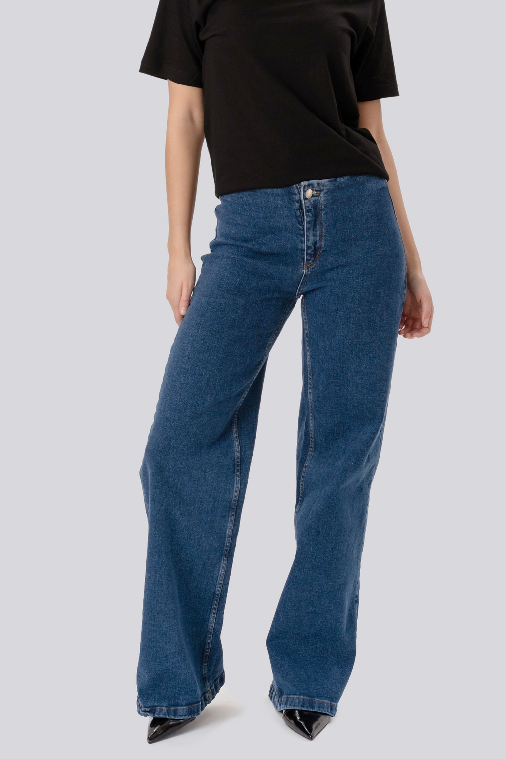 Jean large Miley - Bleu moyen
