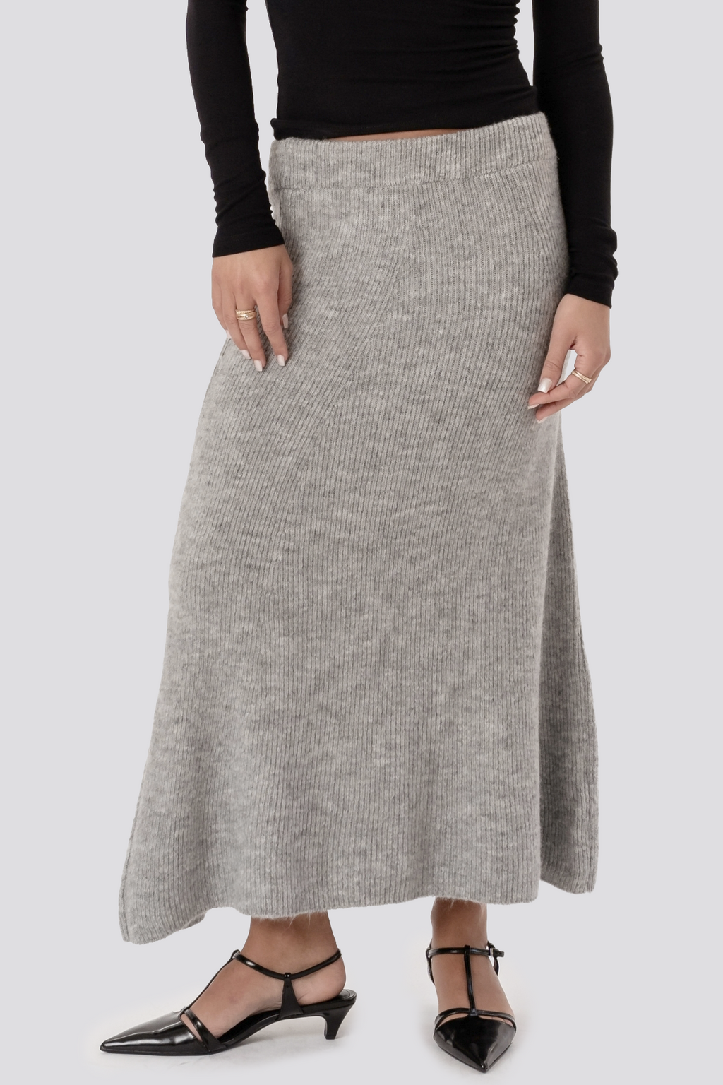 Jupe en tricot Nova - Gris