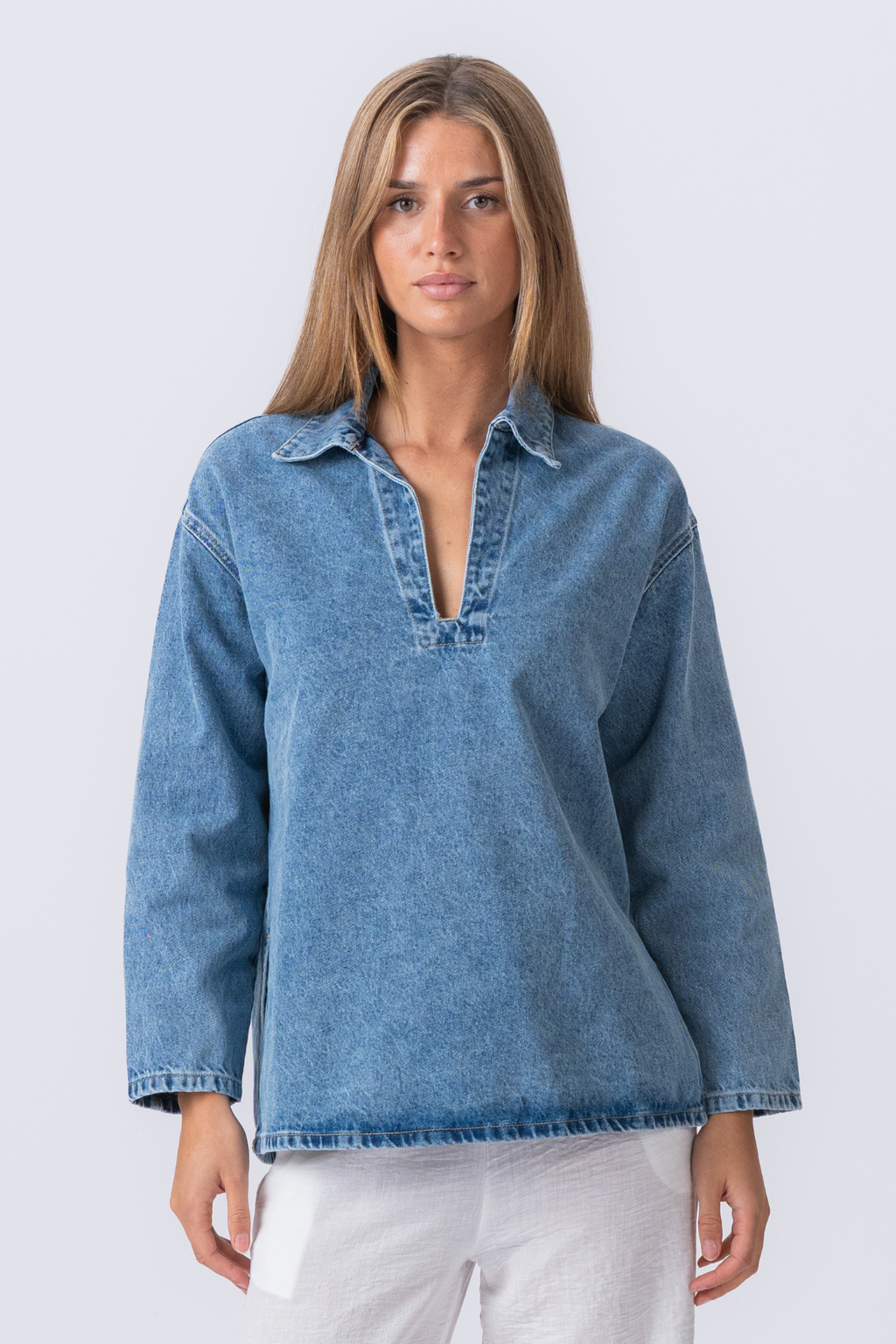 Cassia Denim Shirt - Bleu clair