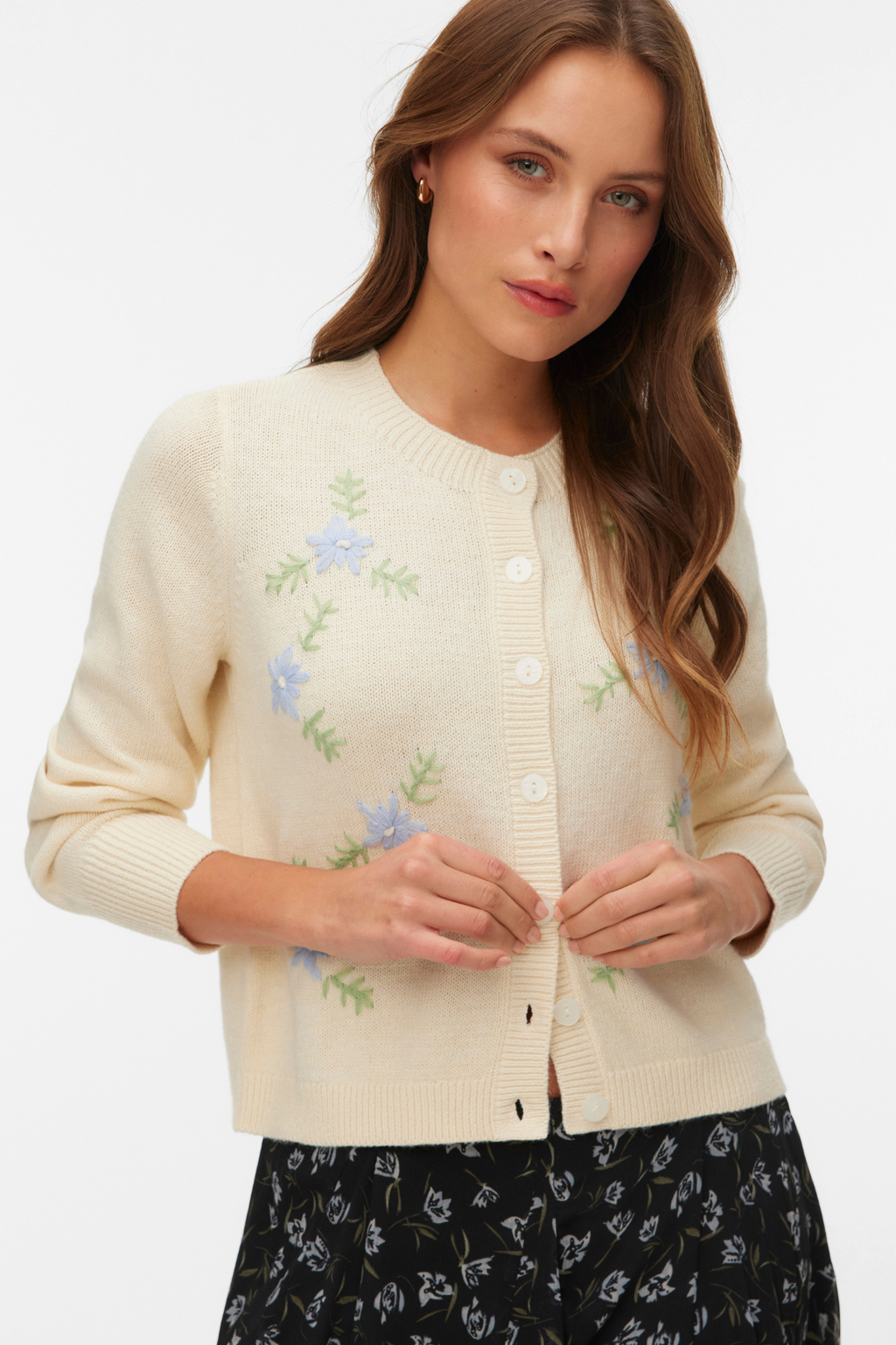Cardigan Col O Camille - Bouleau