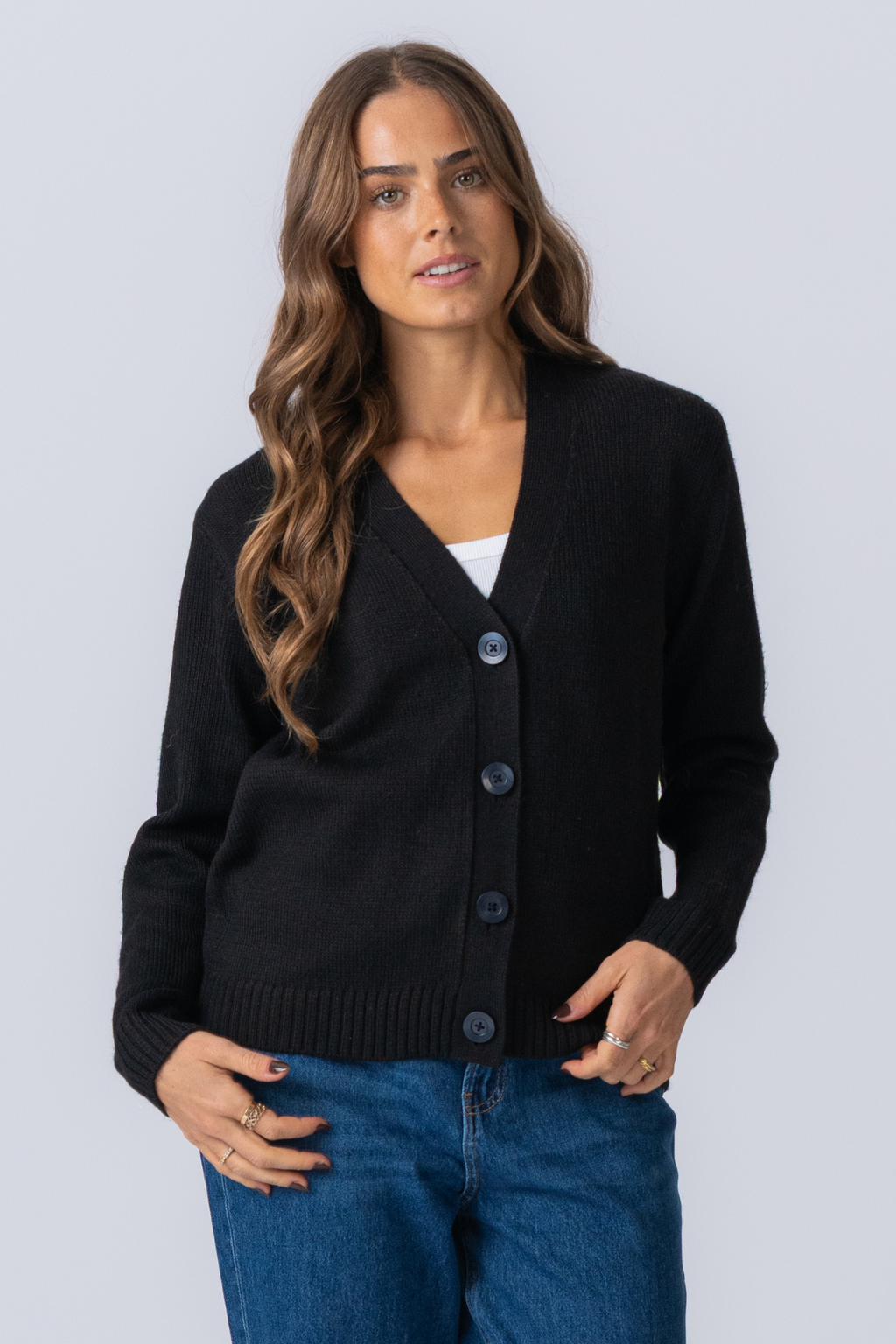 Cardigan tricoté - noir