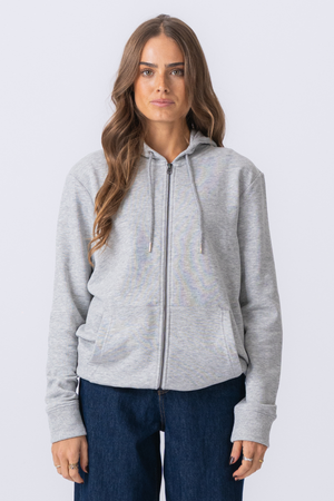 Hoodie zip - gris