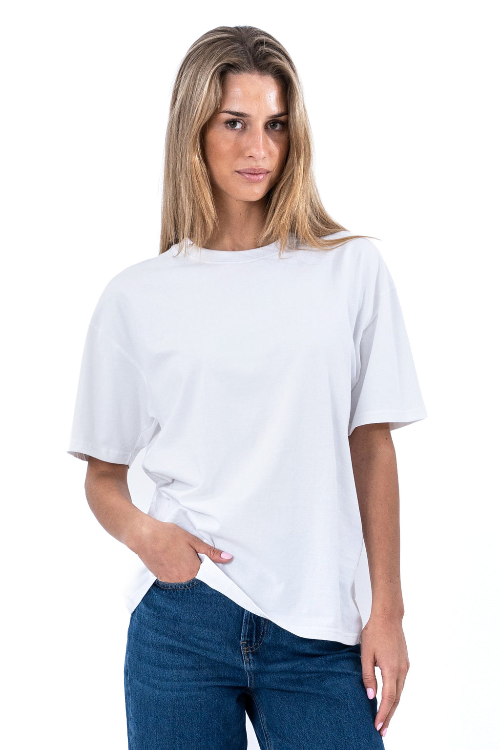 T-shirt Heavy Boxfit - Blanc