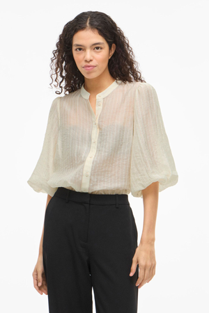 Haut boutonné en strass - Bouleau