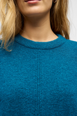 Juno O-Neck Knit - Legion Blue Melange