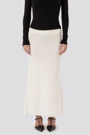 Jupe en tricot Nova - Blanc