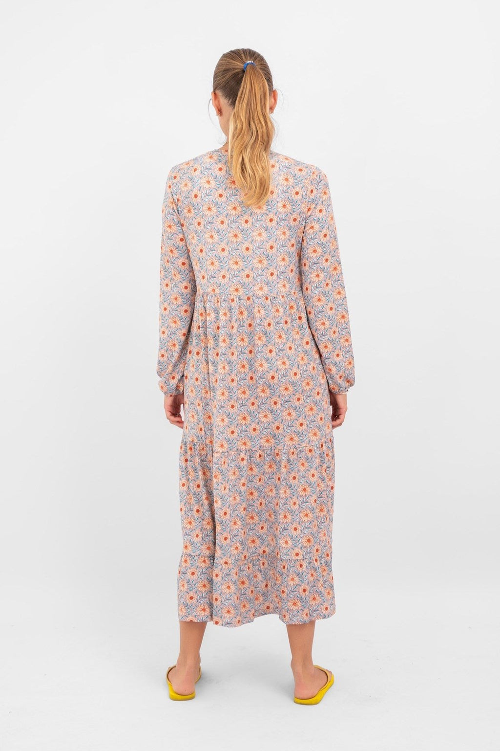 Julia Robe à fleurs - bleu