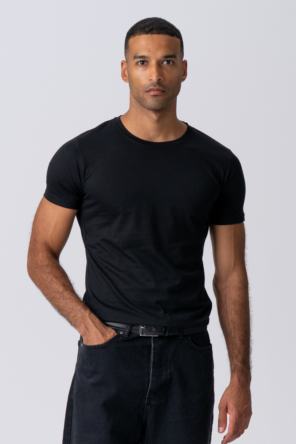 T-shirt musculaire - noir