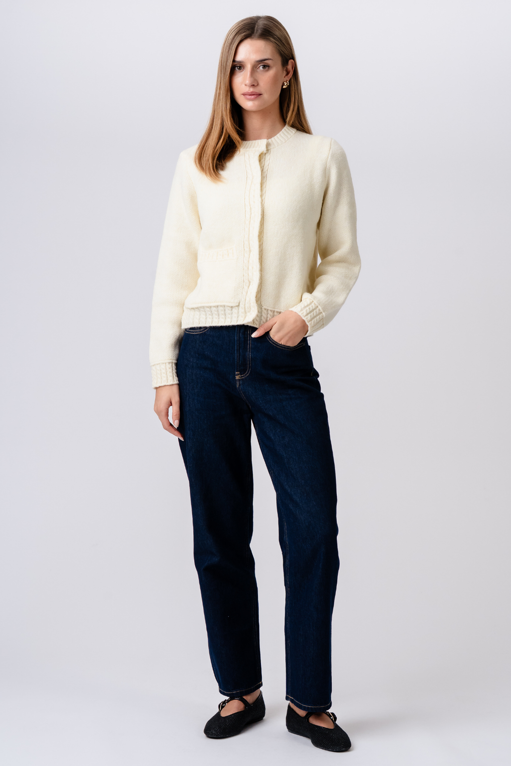 Emilie Knit Cardigan - Beige