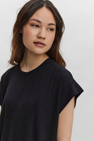 Robe de mollet à manches à capuchon de phoenixy - noir