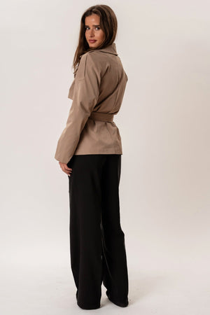 Sia Short Trenchcoat - Camel