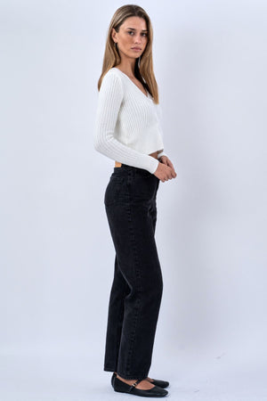 Chemisier Nova Tie en tricot - Blanc