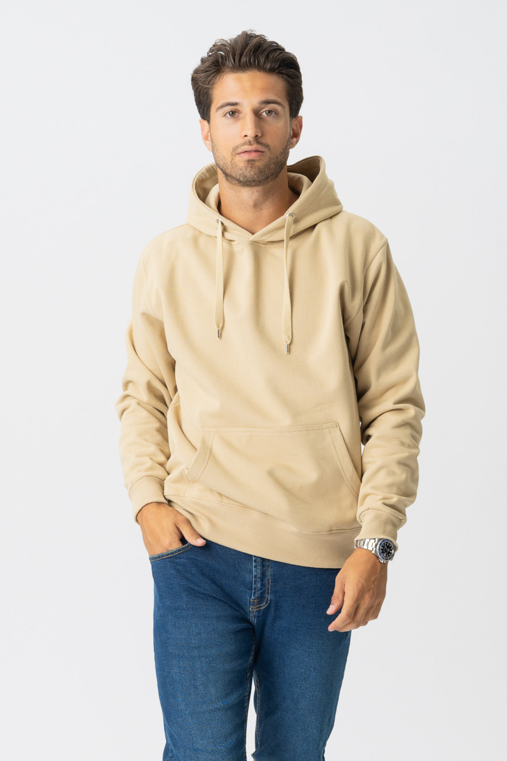 Sweat à capuche de base - Khaki