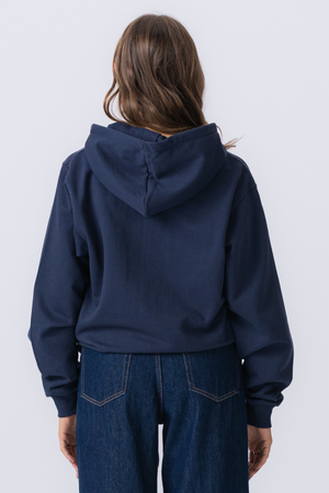 Hoodie zip de base - Marine