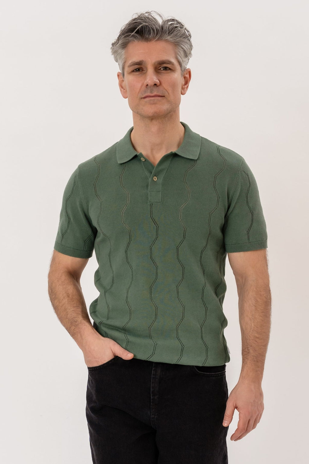 Polo en tricot Duran - Vert